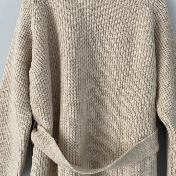 TOP SHOP BELTED SWEATER CARDIGAN - Picture 6 of 6